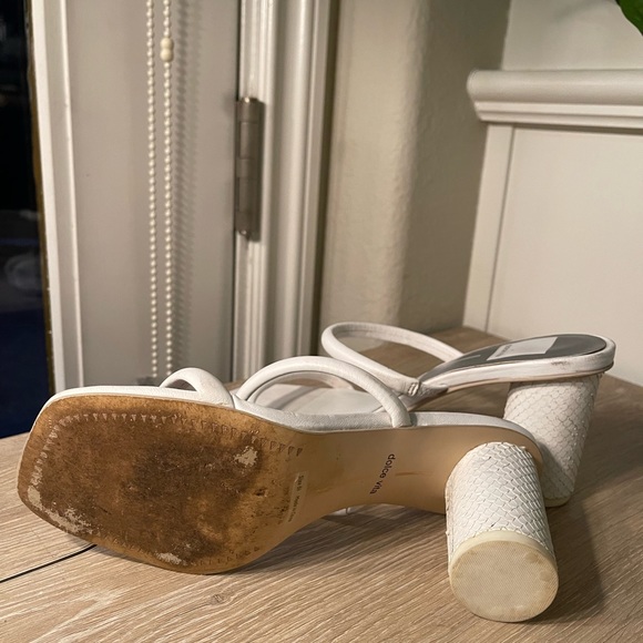 DOLCE VITA White Block Heels - Picture 4 of 4